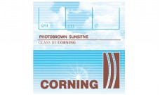 Мінеральна фотохромна лінза із заготовок CORNING, Франція. Brown Ind. 1,523 Ø70-65 (±4,5 / ±6,0)
