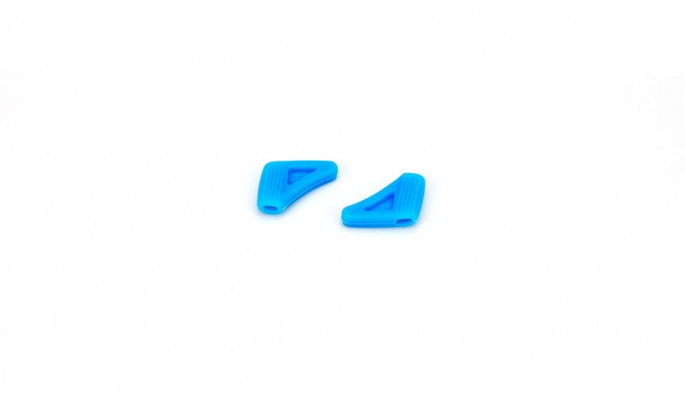 Стоппер силиконовый треугольник (голубой)