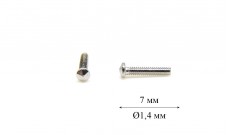 Винт для б/о оправы Ø1,4 мм длина 7,0 мм (грань)