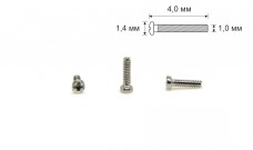 Гвинт для носоупору Ø1,0 мм довжина 4,0 мм