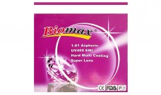 Полімерна асферична лінза Biomax UV400 EMI HMC Ind. 1,61 Ø65 (+6,5/+10,0)
