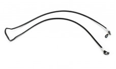 Шнурок тонкий замшевий 2,5 мм чорний