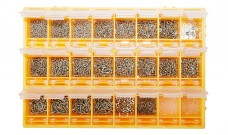Набор винтов в квадратной коробке (24 ячейки) Микс
