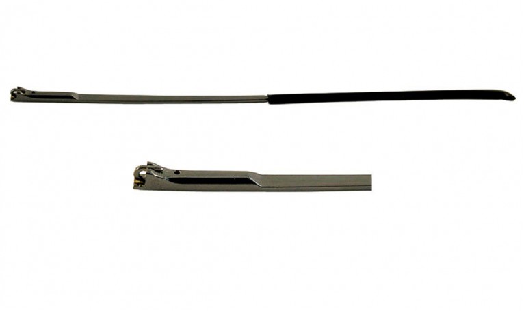 Заушник для металлической оправы черный, полускрытый флекс (широкий)